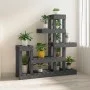 Pflanzenständer aus massivem, grauem Kiefernholz, 92 x 25 x 97 cm von vidaXL, Topfständer - Ref: Foro24-822104, Preis: 75,02 ...