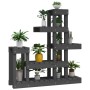Pflanzenständer aus massivem, grauem Kiefernholz, 92 x 25 x 97 cm von vidaXL, Topfständer - Ref: Foro24-822104, Preis: 75,87 ...