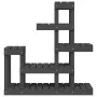 Plant stand solid gray pine wood 92x25x97 cm by vidaXL, Pot stands - Ref: Foro24-822104, Price: 75,87 €, Discount: %