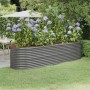 Jardinera arriate acero galvanizado gris 296x80x68 cm