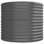 Jardinera arriate acero galvanizado gris 296x80x68 cm