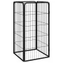 Jaula perros 4 paneles acero recubierto en polvo negro 50x100cm by vidaXL, Dog kennels and fences - Ref: Foro24-171793, Price...