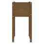 Jardinera madera maciza de pino marrón miel 40x40x81 cm de vidaXL, Maceteros y jardineras - Ref: Foro24-822128, Precio: 45,23...