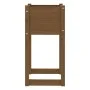 Jardinera madera maciza de pino marrón miel 40x40x81 cm de vidaXL, Maceteros y jardineras - Ref: Foro24-822128, Precio: 45,23...