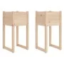 Planter 2 units solid pine wood 40x40x81 cm by vidaXL, Pots and planters - Ref: Foro24-822123, Price: 64,46 €, Discount: %