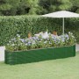 Jardinera arriate acero galvanizado verde 368x80x68 cm