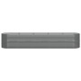 Jardinera arriate acero galvanizado gris 368x80x68 cm