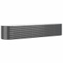 Jardinera arriate acero galvanizado antracita 368x80x68 cm