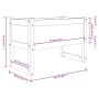 Pflanzgefäß aus massivem Weißkiefernholz, 78 x 40 x 52 cm von vidaXL, Töpfe und Pflanzgefäße - Ref: Foro24-822118, Preis: 67,...