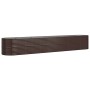 Jardinera arriate acero galvanizado marrón 440x80x68 cm