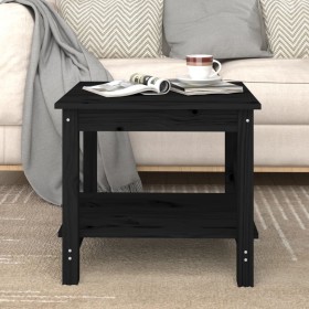 Schwarzer Couchtisch aus massivem Kiefernholz, 50 x 50 x 45 cm von vidaXL, Couchtisch - Ref: Foro24-822281, Preis: 54,34 €, R...