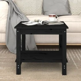 Schwarzer Couchtisch aus massivem Kiefernholz, 50 x 50 x 45 cm von vidaXL, Couchtisch - Ref: Foro24-822281, Preis: 53,30 €, R...