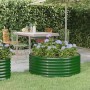 Jardinera arriate acero galvanizado verde 100x100x36 cm