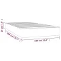 Brown synthetic leather pocket spring mattress 100x200x20 cm by vidaXL, Mattresses - Ref: Foro24-347745, Price: 154,53 €, Dis...