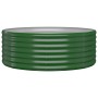 Jardinera arriate acero galvanizado verde 100x100x36 cm