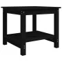 Schwarzer Couchtisch aus massivem Kiefernholz, 50 x 50 x 45 cm von vidaXL, Couchtisch - Ref: Foro24-822281, Preis: 53,30 €, R...