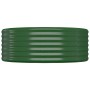 Jardinera arriate acero galvanizado verde 100x100x36 cm