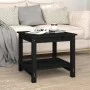 Solid black pine wood coffee table 50x50x45 cm by vidaXL, Coffee table - Ref: Foro24-822281, Price: 53,30 €, Discount: %