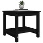Schwarzer Couchtisch aus massivem Kiefernholz, 50 x 50 x 45 cm von vidaXL, Couchtisch - Ref: Foro24-822281, Preis: 54,34 €, R...