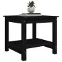 Schwarzer Couchtisch aus massivem Kiefernholz, 50 x 50 x 45 cm von vidaXL, Couchtisch - Ref: Foro24-822281, Preis: 53,30 €, R...