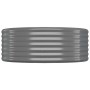 Jardinera arriate acero galvanizado gris 100x100x36 cm