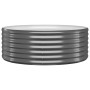 Jardinera arriate acero galvanizado antracita 100x100x36cm