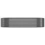 Jardinera arriate acero galvanizado antracita 175x100x36cm
