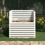 Compostador de madera maciza de pino blanco 100x100x102 cm de vidaXL, Compostadores - Ref: Foro24-822193, Precio: 127,12 €, D...