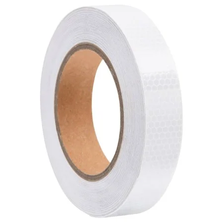 Weißes PVC-Reflexklebeband 2,5 cm x 20 m von vidaXL, Straßen- und Verkehrszeichen - Ref: Foro24-153113, Preis: 11,40 €, Rabat...
