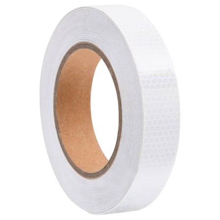 Weißes PVC-Reflexklebeband 2,5 cm x 20 m von vidaXL, Straßen- und Verkehrszeichen - Ref: Foro24-153113, Preis: 10,84 €, Rabat...