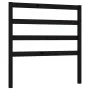 Cabecero de cama madera maciza de pino negro 95x4x100 cm de vidaXL, Cabeceros y pies de cama - Ref: Foro24-822236, Precio: 26...