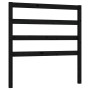 Solid black pine wood bed headboard 95x4x100 cm by vidaXL, Headboards and footboards - Ref: Foro24-822236, Price: 29,32 €, Di...