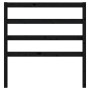 Solid black pine wood bed headboard 95x4x100 cm by vidaXL, Headboards and footboards - Ref: Foro24-822236, Price: 29,32 €, Di...