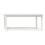 Couchtisch aus massivem weißem Kiefernholz, 110 x 55 x 45 cm von vidaXL, Couchtisch - Ref: Foro24-822168, Preis: 78,35 €, Rab...