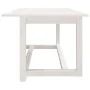 Couchtisch aus massivem weißem Kiefernholz, 110 x 55 x 45 cm von vidaXL, Couchtisch - Ref: Foro24-822168, Preis: 77,37 €, Rab...
