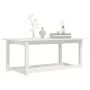 Couchtisch aus massivem weißem Kiefernholz, 110 x 55 x 45 cm von vidaXL, Couchtisch - Ref: Foro24-822168, Preis: 77,37 €, Rab...