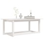 Couchtisch aus massivem weißem Kiefernholz, 110 x 55 x 45 cm von vidaXL, Couchtisch - Ref: Foro24-822168, Preis: 78,35 €, Rab...