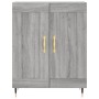 Aparador alto madera contrachapada gris sonoma 69,5x34x180 cm
