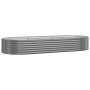 Jardinera arriate acero galvanizado gris 249x100x36 cm