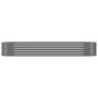Jardinera arriate acero galvanizado gris 249x100x36 cm