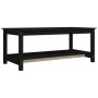 Solid black pine wood coffee table 110x55x45 cm by vidaXL, Coffee table - Ref: Foro24-822276, Price: 119,19 €, Discount: %