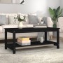 Couchtisch aus massivem schwarzem Kiefernholz, 110 x 55 x 45 cm von vidaXL, Couchtisch - Ref: Foro24-822276, Preis: 119,19 €,...