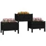 Solid black pine wood planter 178.5x44x75 cm by vidaXL, Pots and planters - Ref: Foro24-822251, Price: 157,15 €, Discount: %