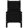 Jardinera de madera de pino maciza negra 178,5x44x75 cm de vidaXL, Maceteros y jardineras - Ref: Foro24-822251, Precio: 159,1...