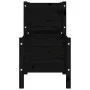 Solid black pine wood planter 178.5x44x75 cm by vidaXL, Pots and planters - Ref: Foro24-822251, Price: 157,15 €, Discount: %