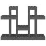 Soporte para plantas madera maciza pino gris 104,5x25x77,5 cm de vidaXL, Soportes para macetas - Ref: Foro24-822099, Precio: ...