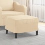 Fußhocker aus cremefarbenem Stoff, 60 x 50 x 41 cm von vidaXL, Osmanen - Ref: Foro24-349281, Preis: 54,23 €, Rabatt: %