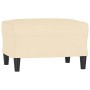 Fußhocker aus cremefarbenem Stoff, 60 x 50 x 41 cm von vidaXL, Osmanen - Ref: Foro24-349281, Preis: 54,23 €, Rabatt: %