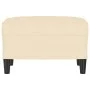 Cream fabric footstool 60x50x41 cm by vidaXL, Ottomans - Ref: Foro24-349281, Price: 53,41 €, Discount: %