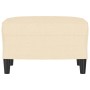 Fußhocker aus cremefarbenem Stoff, 60 x 50 x 41 cm von vidaXL, Osmanen - Ref: Foro24-349281, Preis: 54,23 €, Rabatt: %